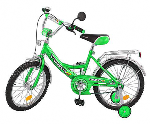 Двухколесный велосипед Profi P1832 зеленый